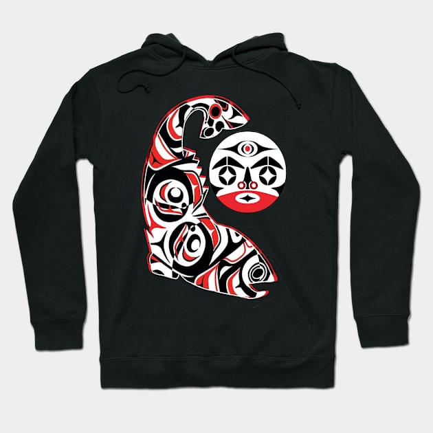 Salmon Spirit Hoodie by AROJA